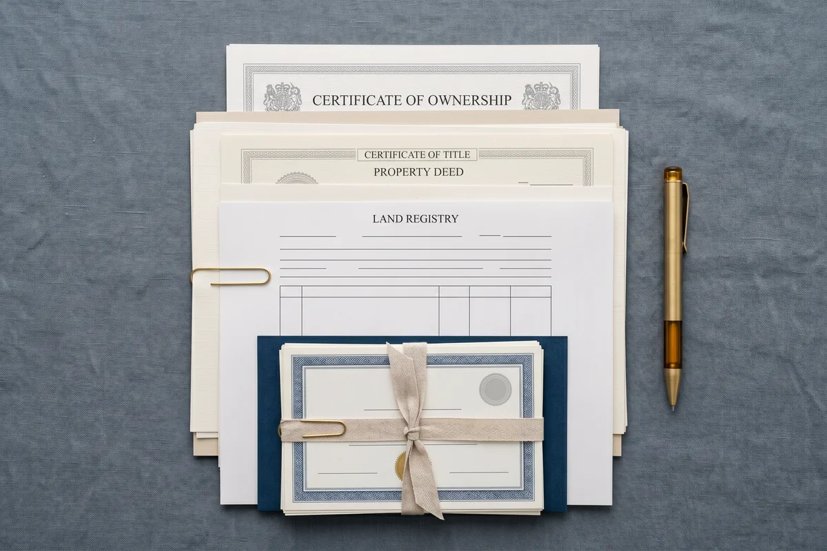 Vendor disclosure paperwork on a clean desk surface