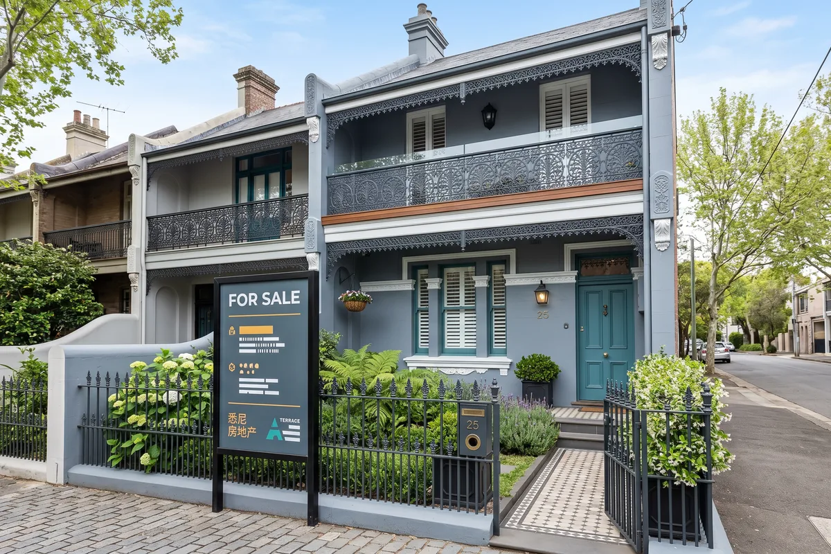 Sold sign outside a Sydney home being sold